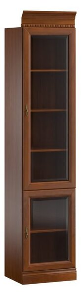 Corp lemn masiv Bibliotecă Bennett 7 2 Uși Vitrină L 50 2cm