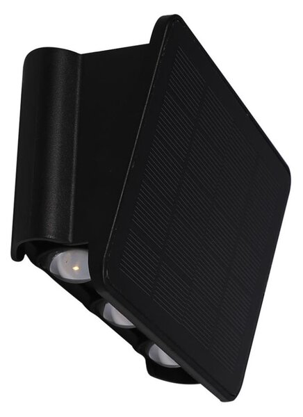 LED lampă solară de perete ALF LED/4W/1300 mAh 3000K IP54 negru