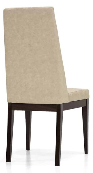 Scaun lemn masiv nuc Devon Lucios - Catifea Crem L 52 x A 58 x H 106 5 cm