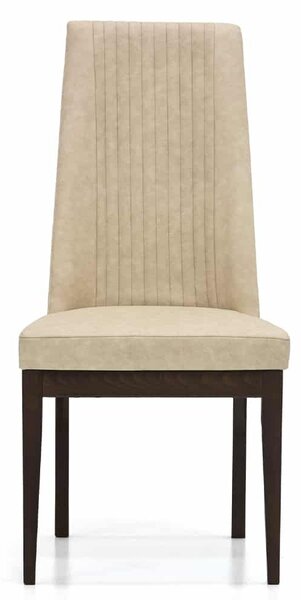 Scaun lemn masiv nuc Devon Lucios - Catifea Crem L 52 x A 58 x H 106 5 cm