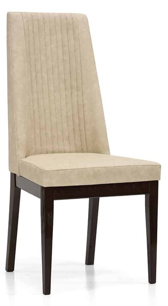 Scaun lemn masiv nuc Devon Lucios - Catifea Crem L 52 x A 58 x H 106 5 cm