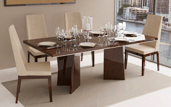 Scaun lemn masiv nuc Devon Lucios - Catifea Crem L 52 x A 58 x H 106 5 cm