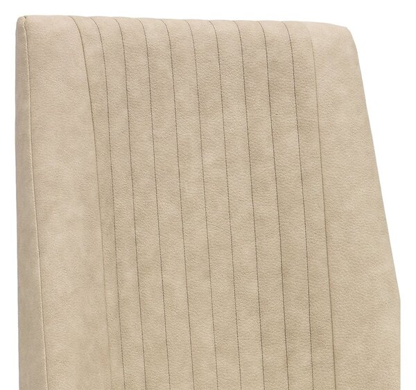Scaun lemn masiv nuc Devon Lucios - Catifea Crem L 52 x A 58 x H 106 5 cm