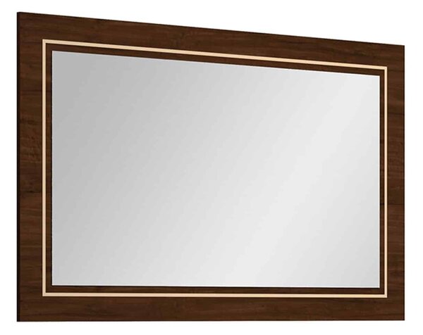 Oglindă lemn masiv nuc Devon 135x85cm Lucios