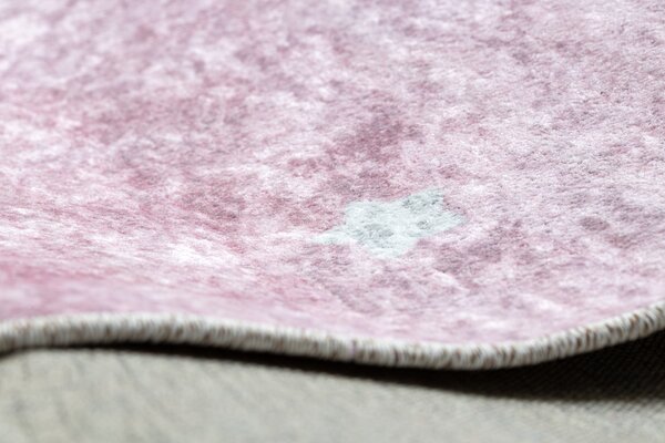 JUNIOR 52063.802 covor lavabil Curcubeu, nori pentru copii anti-alunecare - roz