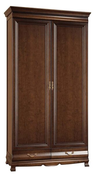 Dulap lemn masiv nuc Harper 2 Uși, 111,2 × 66,6 × 215,5 cm