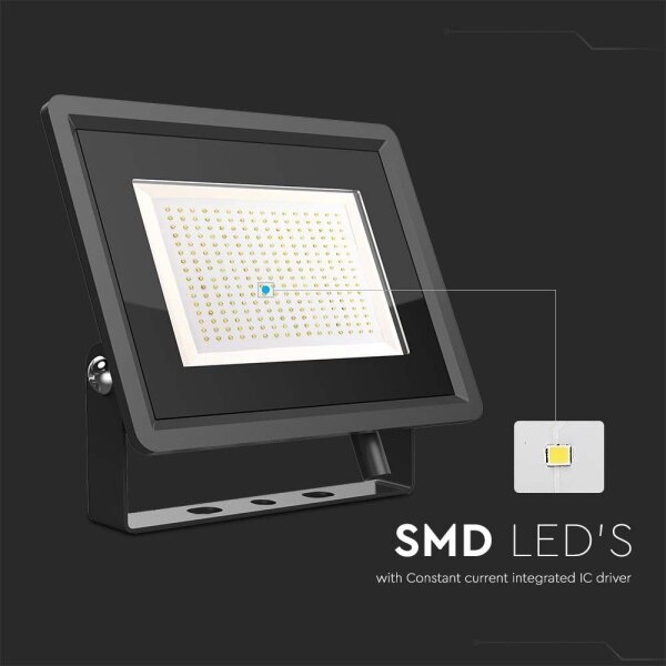 Proiector LED de exterior LED/200W/230V 6500K IP65 negru
