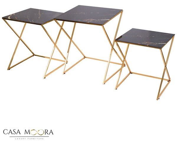 Masute decor set trei bucati