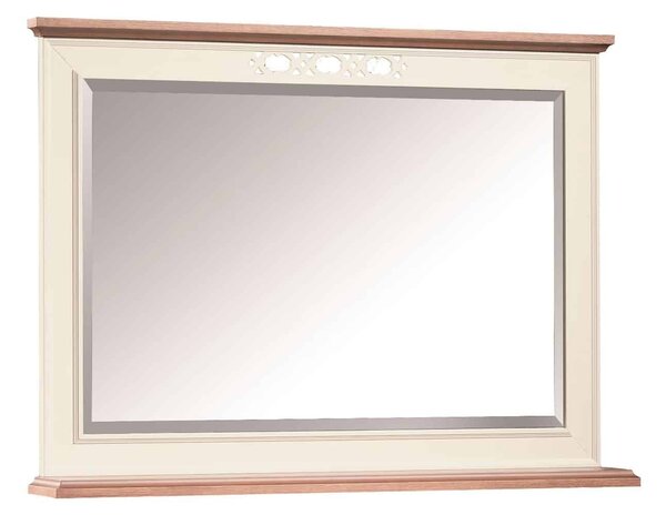 Oglindă lemn masiv crem Provence 96x70cm -Natur