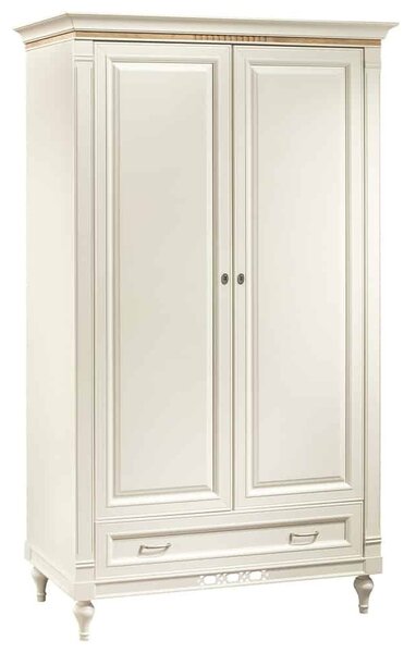 Dulap lemn masiv crem Provence -Natur, 123 × 64 × 210 cm