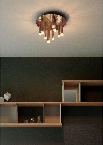 Plafonieră LED MADISON Redo 01-2040 9xLED/4W/230V cupru