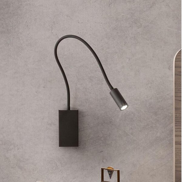 Veioză LED flexibilă Redo 01-2755 WALLIE LED/3W/230V USB CRI 90 negru
