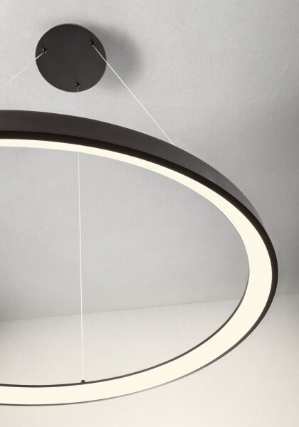 Lustră LED dimabilă pe cablu Redo 01-2674 ICONIC LED/50W/230V d. 58 cm negru