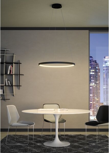 Lustră LED dimabilă pe cablu Redo 01-2674 ICONIC LED/50W/230V d. 58 cm negru