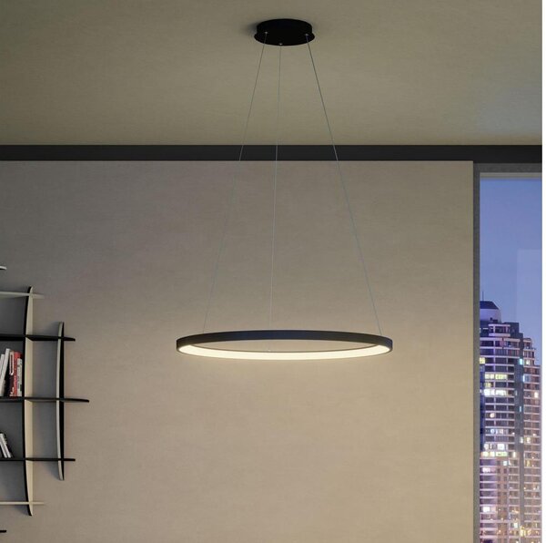 Lustră LED dimabilă pe cablu Redo 01-2677 ICONIC LED/60W/230V d. 68 cm negru