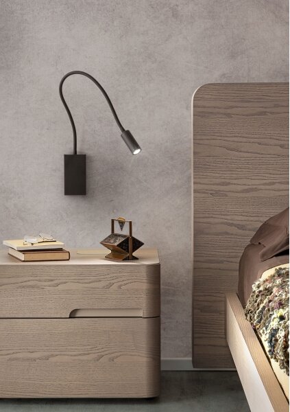 Veioză LED flexibilă Redo 01-2755 WALLIE LED/3W/230V USB CRI 90 negru