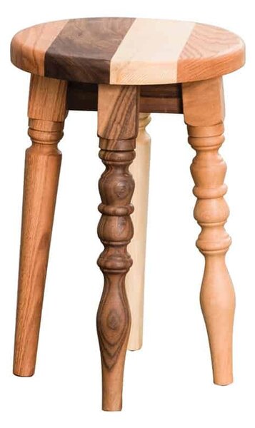 Scaun lemn masiv Naomi Ø 25 cm H 45 cm