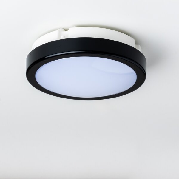 Plafonieră LED pentru baie Brilagi PERA LED/12W/230V d. 18 cm IP65 negru