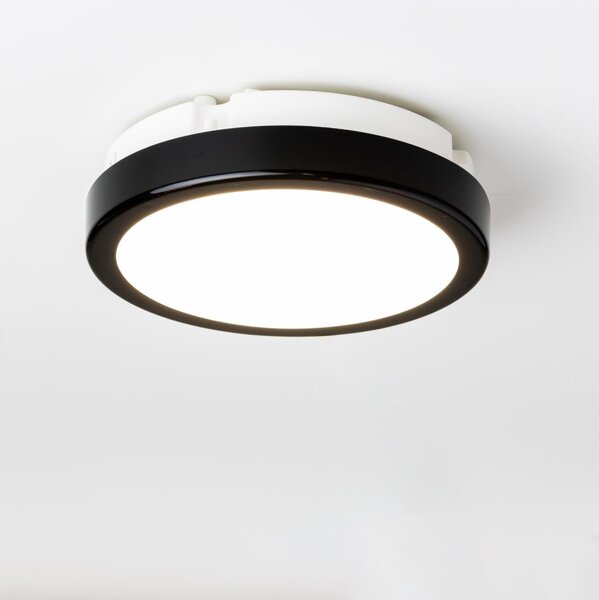 Plafonieră LED pentru baie Brilagi PERA LED/12W/230V d. 18 cm IP65 negru