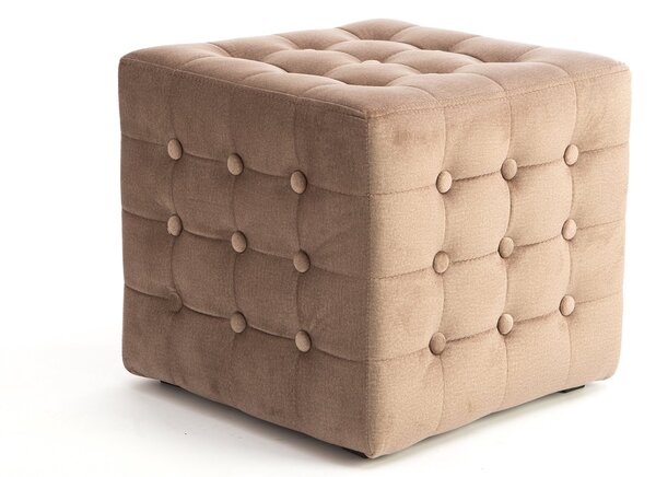 Taburet lemn masiv Ignacio 40x45 cm Bej