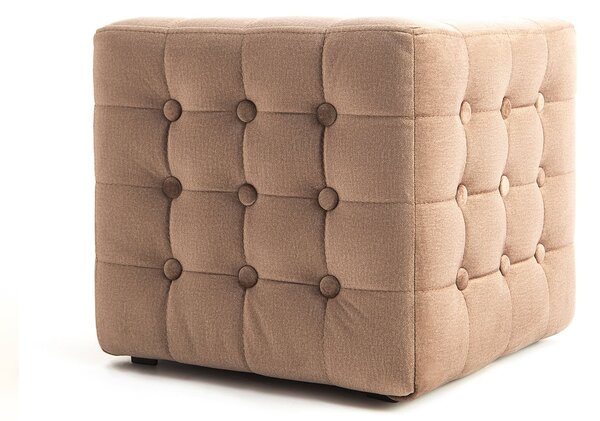 Taburet lemn masiv Ignacio 40x45 cm Bej