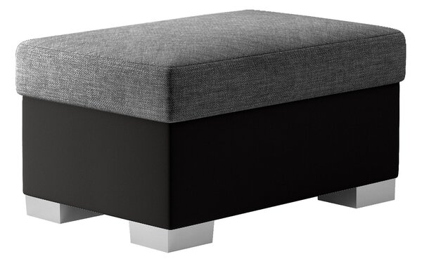 Taburet lemn masiv gri Gaultier 4 Negru/, 85 × 55 × 42 cm