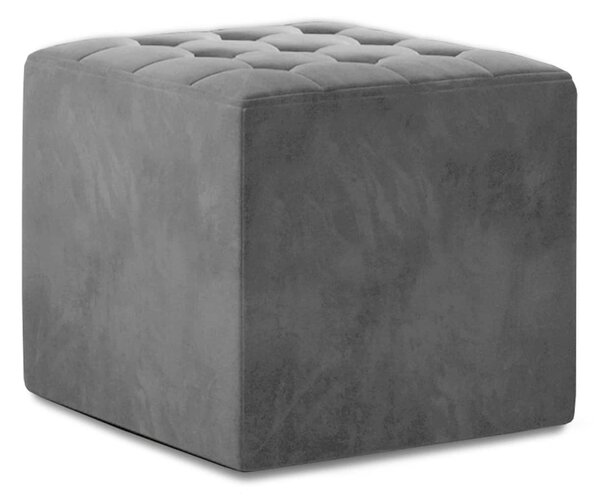 Taburet lemn masiv gri Martino 41x40 cm