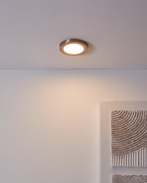 Eglo 900933 - Corp de iluminat încastrat FUEVA FLEX LED, 5,5 W, 230 V, 3000 K, crom