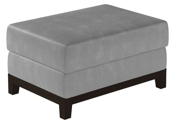 Taburet lemn masiv gri Lorenz /Negru, 100 × 70 × 41 cm