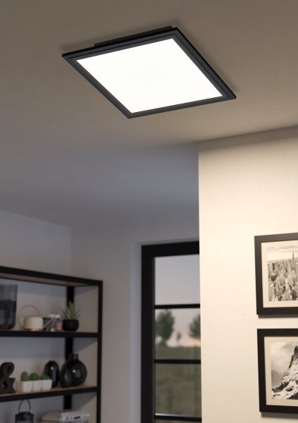 Plafonieră LED Eglo 900817 SALOBRENA LED/14W/230V 30x30 cm negru