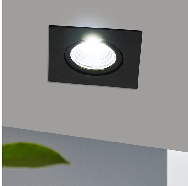 Corp de iluminat LED încastrat dimabil Eglo 33994 SALICETO LED/6W/230V negru