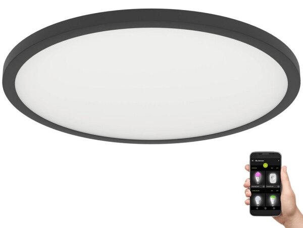 Plafonieră LED dimabilă Eglo 900762 SARSINA-Z 41W/230V d. 60 cm negru