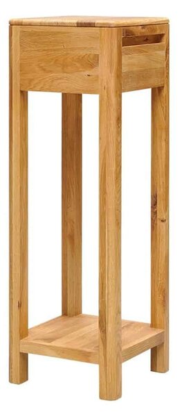 Măsuță stejar masiv cu sertar Dotti, 30 × 90 × 30 cm