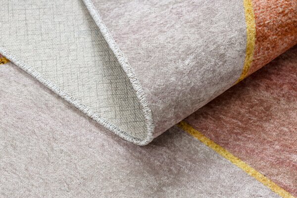 MIRO 52097.802 covor lavabil Geometric anti-alunecare - roz