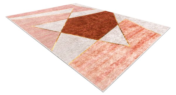 MIRO 52097.802 covor lavabil Geometric anti-alunecare - roz