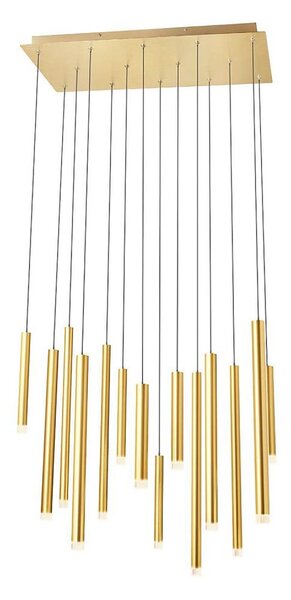 Lustră LED pe cablu Redo 01-2054 MADISON 14xLED/4W/230V auriu