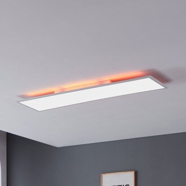 Plafonieră LED RGBW dimabilă Eglo 98767 SALOBRENA-B LED/32,5W/230V 120x30 cm + telecomandă