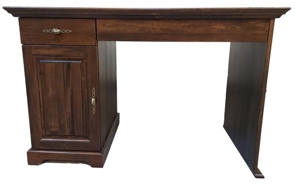 Birou lemn masiv nuc Preston, 122 × 62 × 75 cm