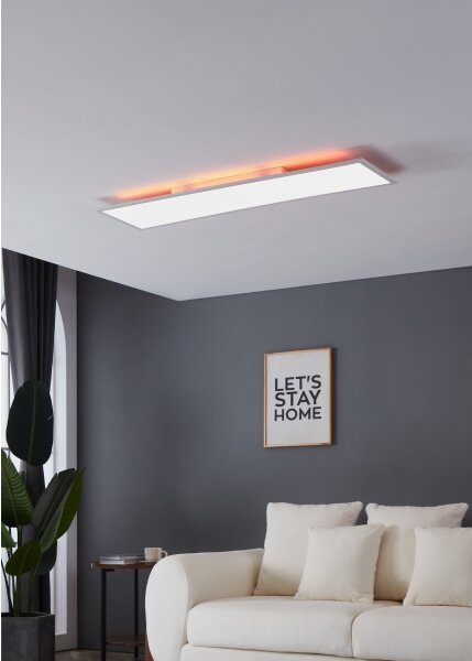 Plafonieră LED RGBW dimabilă Eglo 98767 SALOBRENA-B LED/32,5W/230V 120x30 cm + telecomandă