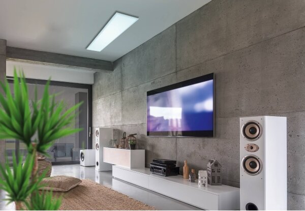 Plafonieră LED RGBW dimabilă Eglo 98767 SALOBRENA-B LED/32,5W/230V 120x30 cm + telecomandă