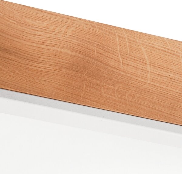 Plafonieră OAK SQUARE 4xE27/15W/230V 48x48 cm stejar/alb