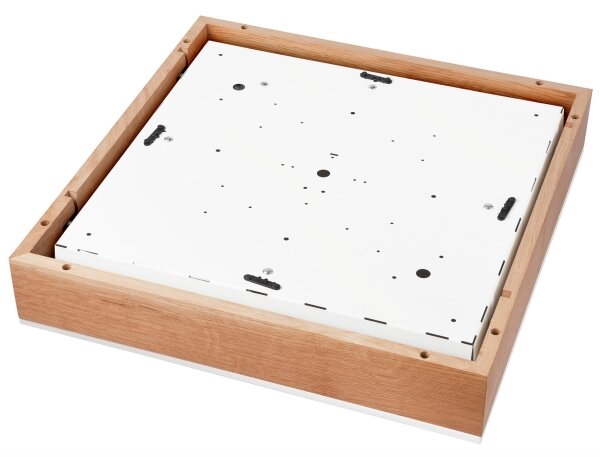 Plafonieră OAK SQUARE 4xE27/15W/230V 48x48 cm stejar/alb