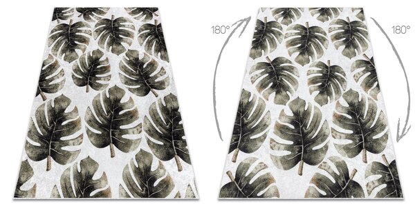 MIRO 52102.801 covor lavabil Monstera pleacă anti-alunecare - verde