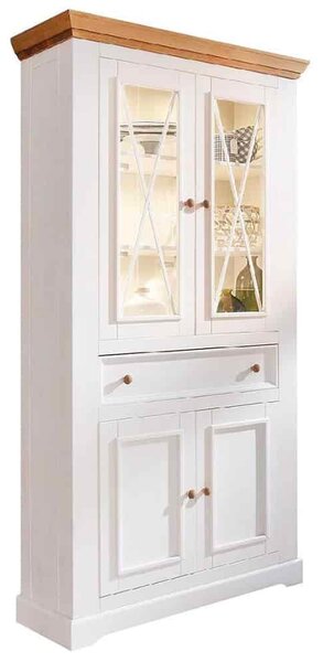 Set lemn masiv alb-natur Living Iris Model C