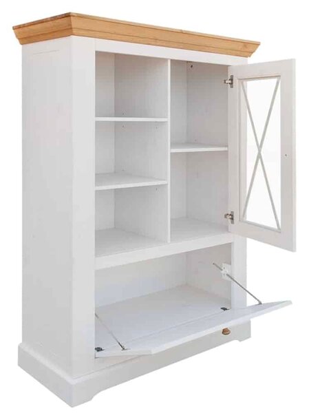 Set lemn masiv alb-natur Living Iris Model B