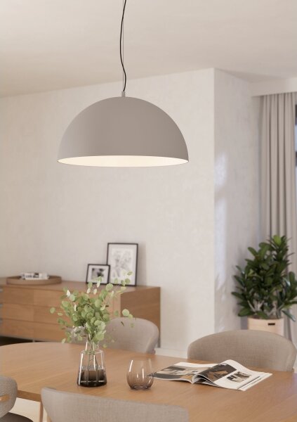 Lustră pe cablu Eglo 900697 GAETANO 1xE27/40W/230V gri