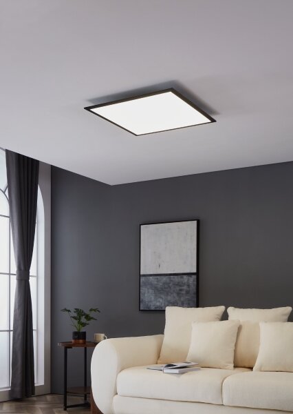Plafonieră LED Eglo 900819 SALOBRENA LED/33W/230V 60x60 cm negru