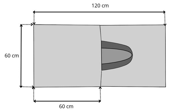 Poncho pentru copii FLAMINGO colorat 60x120 cm
