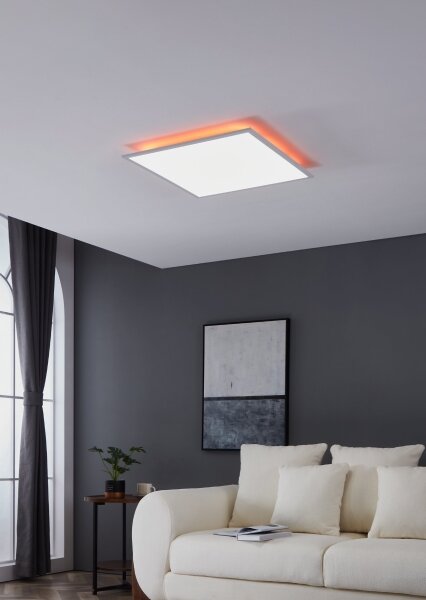 Plafonieră LED RGBW dimabilă Eglo 98766 SALOBRENA-B LED/32,5W/230V 60x60 cm + telecomandă
