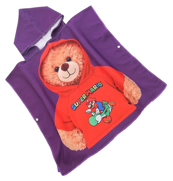 Poncho pentru copii TEDDY MARIO mov Dimensiune: 60 x 120 cm